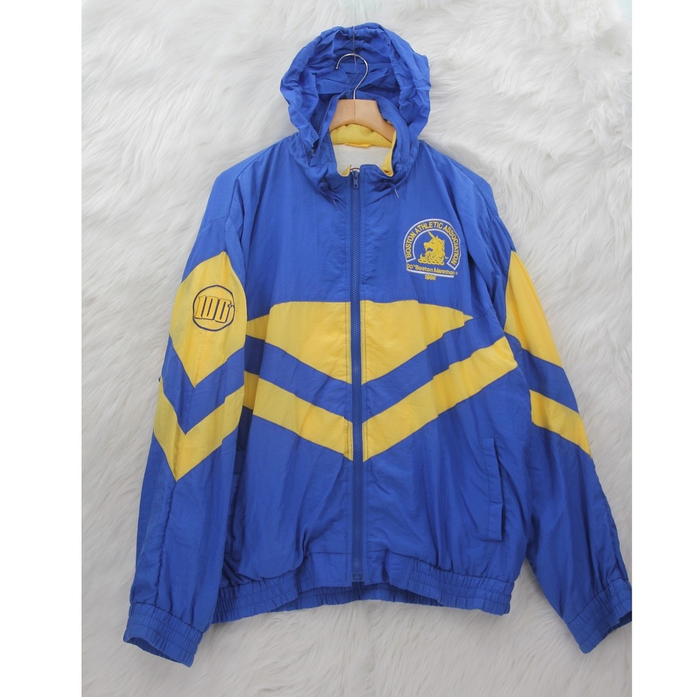 Boston Athletic Association Marathon 1996 100th Year Anniversary Lined Jacket